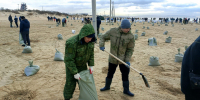 Армавирские волонтеры устраняют последствия разлива мазута в Анапе - Муниципальный вестник Армавира