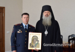 Епископ Армавирский и Лабинский Савва встретился с начальником ОМВД Ярославом Степаненко
